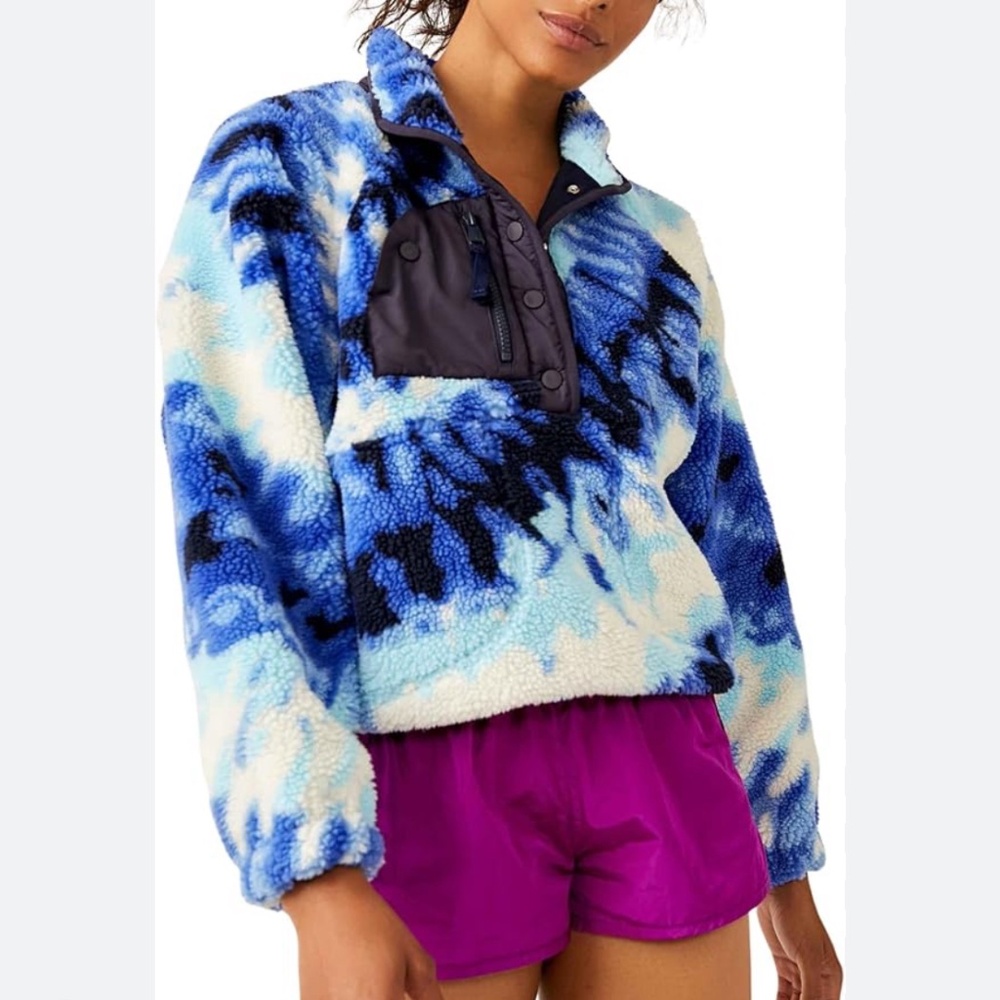 Free People tie dye fleece